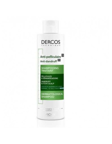 ichy Dercos Shampoing Anti Pelliculaire cheveux normaux a gras 200ML