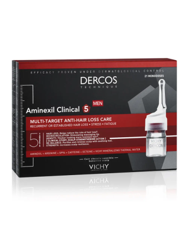 Vichy Dercos Aminexil Hommes 21 ampoules