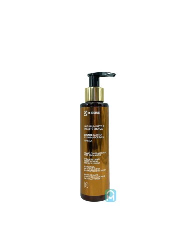 K-Reine Lait illuminateur pailleté bronze cheveux & corps SPF10 150ml