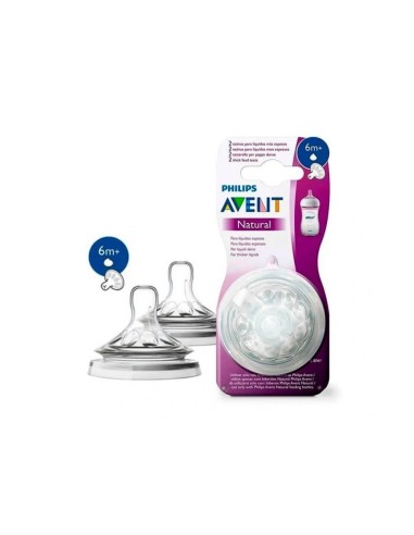 Avent 2 Tétines Naturel 6m+