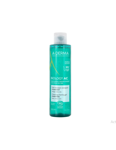 Aderma Biology AC Gel Moussant Nettoyant Purifiant 200ml