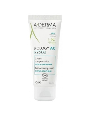 Aderma Biology AC Hydra Crème Compensatrice Ultra Apaisante Bio 40ml