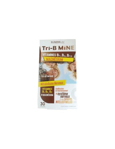 Naturalium Tri B Mine B1 B6 B12 & Magnesium 30 Gélules