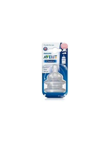 Avent 2 Tétines Classic anti colique 3m+