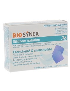 Biosynex Protection Auditive Natation adulte 6pcs