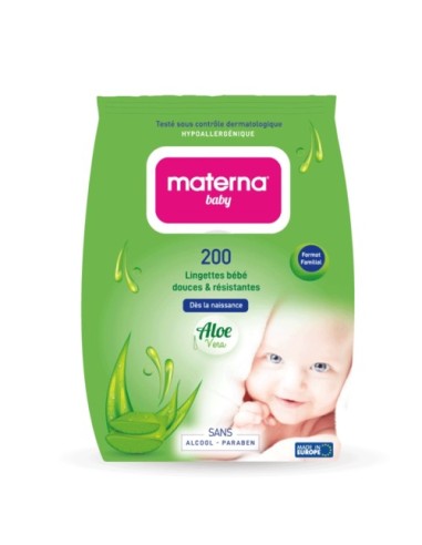 Materna bébé Lingettes 200Pcs