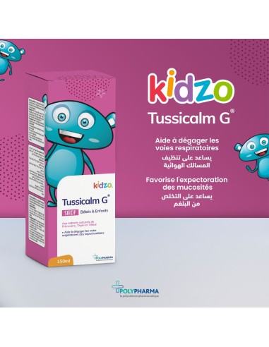 KIDZO TUSSICALM G Bébé enfants Sirop 150ML