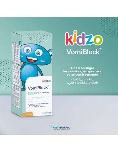 KIDZO Vomiblock Bébé enfants Sirop 150ML