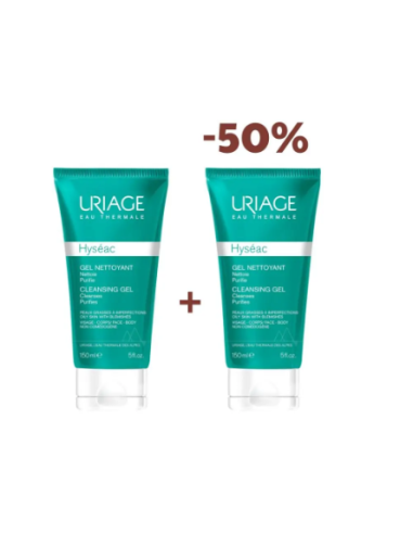 Uriage Hyseac Gel Nettoyant 150ml -50% SUR LE 2EME