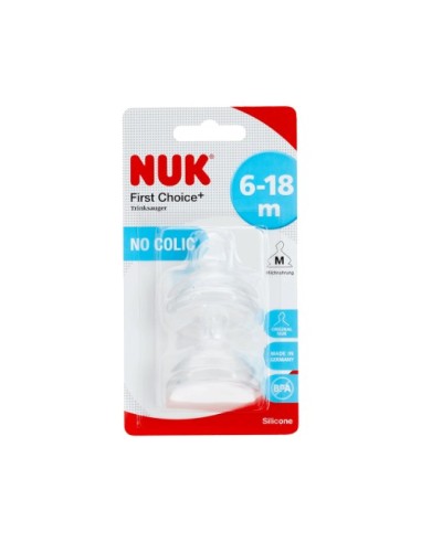 Nuk Tétine First Choice 6-18M Medium Lot De 2