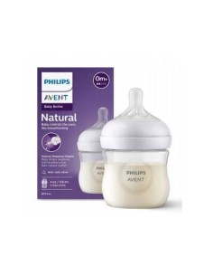Avent Biberon Natural Response plastique débit nouveau née 0m+ 125ml