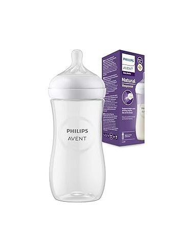 Avent Biberon Natural Response plastique 3M+ débit rapide 330ml