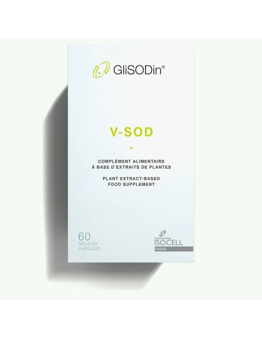 Glisodin V-SOD Complément alimentaire pour peaux dépigmentées 60 gélules