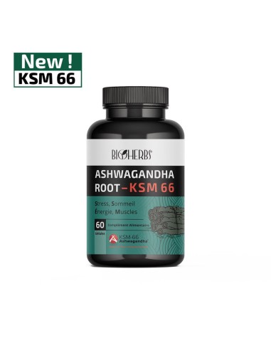 Bioherbes Ashwagandha KSM-66 60 Gélules