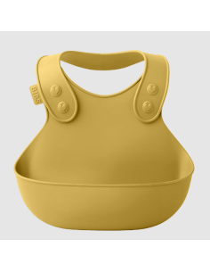 Bibs Sucette Bavoir de repas moutarde