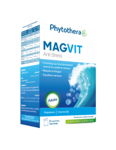 Phytothera Magvit magnésium 20 sachets