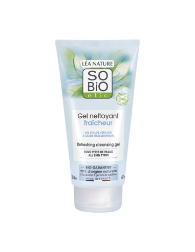 So'Bio Gel nettoyant fraîcheur Hydra Aloe Vera 150ml