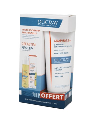 Ducray Créastim reactiv Lotion Anti Chute 60ml + anaphase shampoing