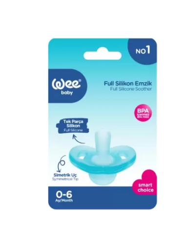 Wee Baby Sucette en silicone garçon 0-6m