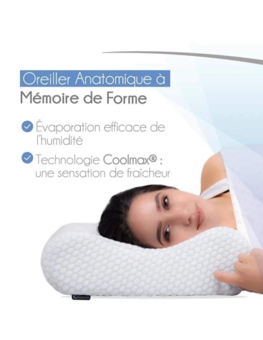 Orthomed Oreiller à Mémoire De Forme Avec Gel Rafraichissant