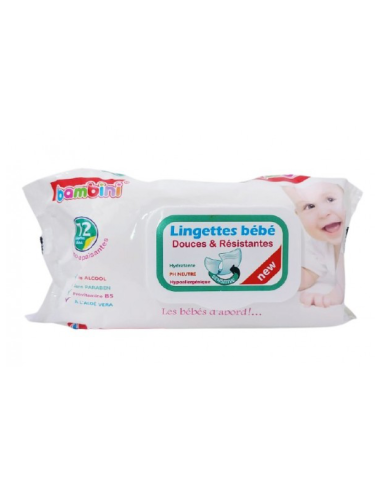 bambini lingettes Bébé Boite de 72