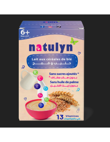 Natulyn Farine lactée blé lait Sans sucre