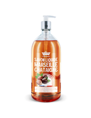 Bain de Provence Savon liquide de Marseille Châtaigne 1 Litre