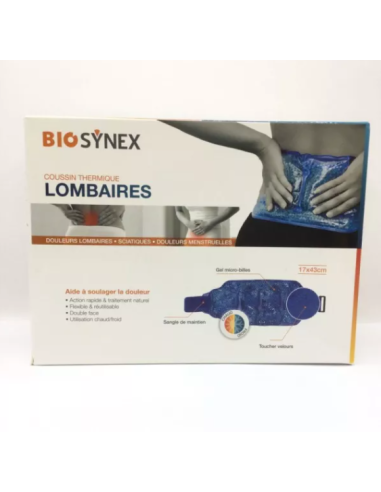 Biosynex Coussin Thermique Lombaires 17 X 43 cm Chaud/Froid