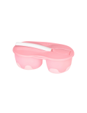 Wee Baby Bol et cuillère en silicone avec 2 réservoirs fille