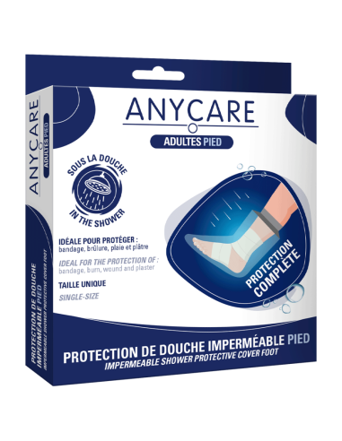 Anycare Protection de douche Imperméable Adultes Pied