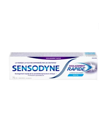 Sensodyne Dentifrice Action Rapide Menthe 75ML