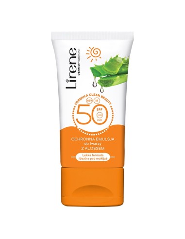 Lirene Ecran Crème Visage Aloe vera spf50