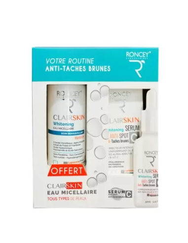 RONCEY Clairskin Routine Anti Taches Brunes (Eau Micellaire Offerte)