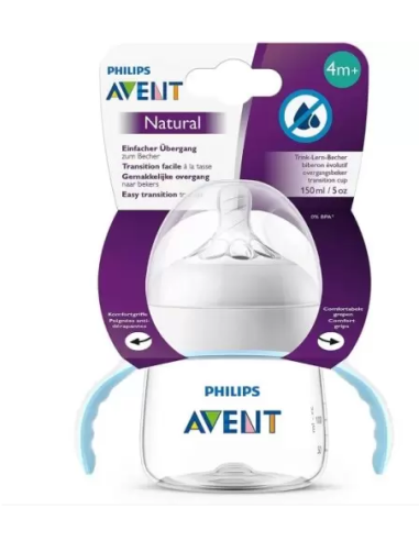 Avent Biberon natural avec anses 4m+ 150ml