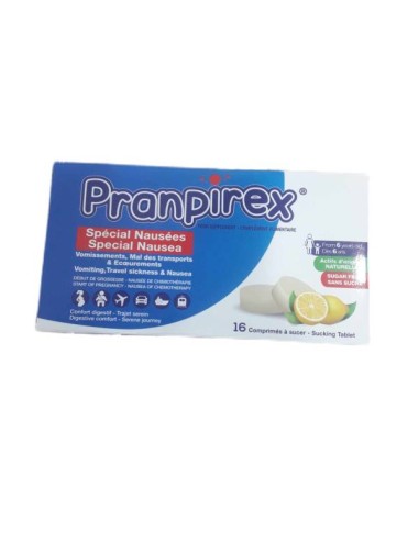 Pranpirex special nausées 16 comprimes a sucer