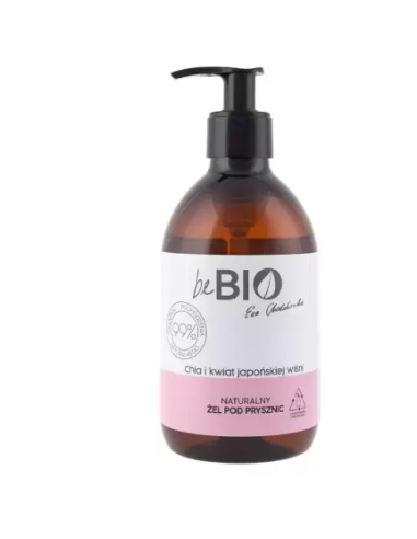 Bebio Cosmetics GEL DOUCHE NATUREL GRAINES DE CHIA & FLEUR DE CERISIER DU JAPON 400ML