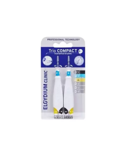 Elgydium Brossettes Clinic Interdentaires Trio Compact