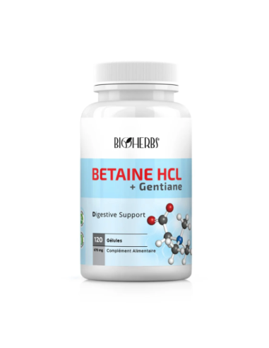 Bioherbs Betaine HCL 120 Gélules