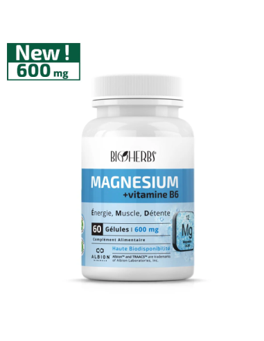 Bioherbs Magnésium Bisglycinate 60 gélules