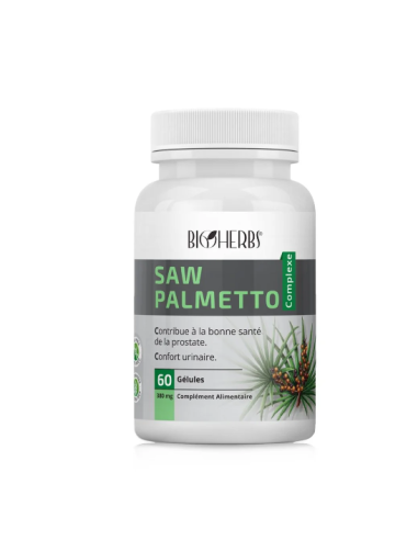 Bioherbs Saw Palmetto Complexe 60 Gélules