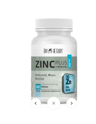 Bioherbs Zinc plus (+ Acérola) 60 gélules