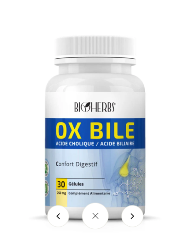 Bioherbs Ox Bile 30 gélules