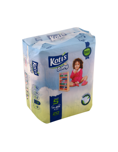 KOTIS Couches bébé Taille 5 11-25KG 20 Pièces