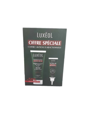 Luxéol Coffret Sérum Réactionnelle + Shampoing anti chute