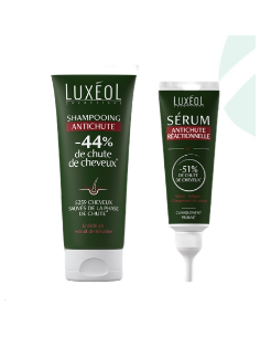 Luxéol Coffret Sérum Réactionnelle + Shampoing anti chute