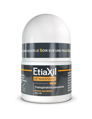 Etiaxil Détranspirant Men Peaux Sensibles Roll-on 15ml