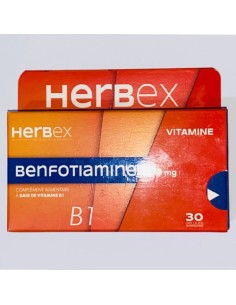 Herbex Benfotiamine VITAMINE B1 50MG 30 gélules