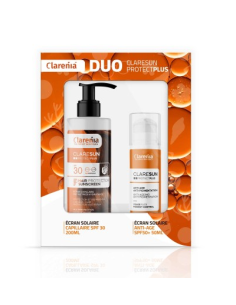 Clarenia Coffret Solaire Duo Écran Antiage SPF50+ Et Écran Capillaire -40%