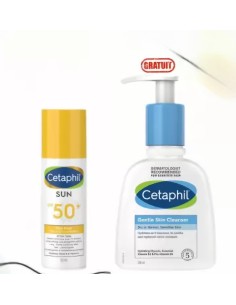 Cetaphil Sun Face Fluide Invisible SPF50+ 50ML+Lotion Nettoyante 236ML (Offerte)