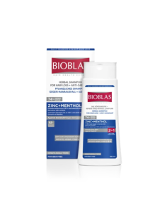 BIOBLAS Shampoing Zinc+Menthol Anti Pelliculaire 360ML